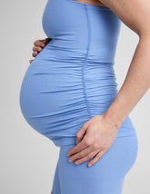 blue maternity racerback tank top.